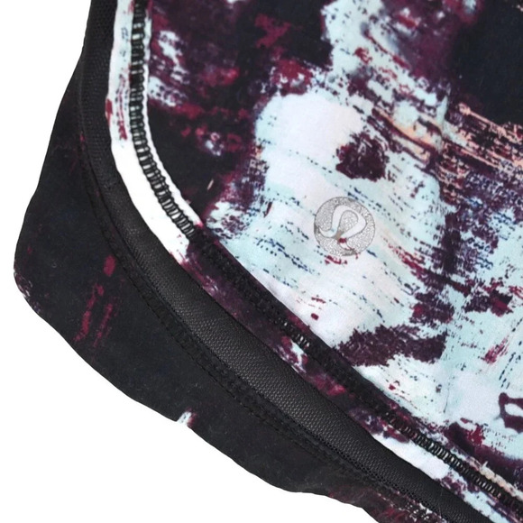 Lululemon Make a Move Short Lined Size 10 Space Tie Dye Galaxy Blue Purple Black - Picture 4 of 7